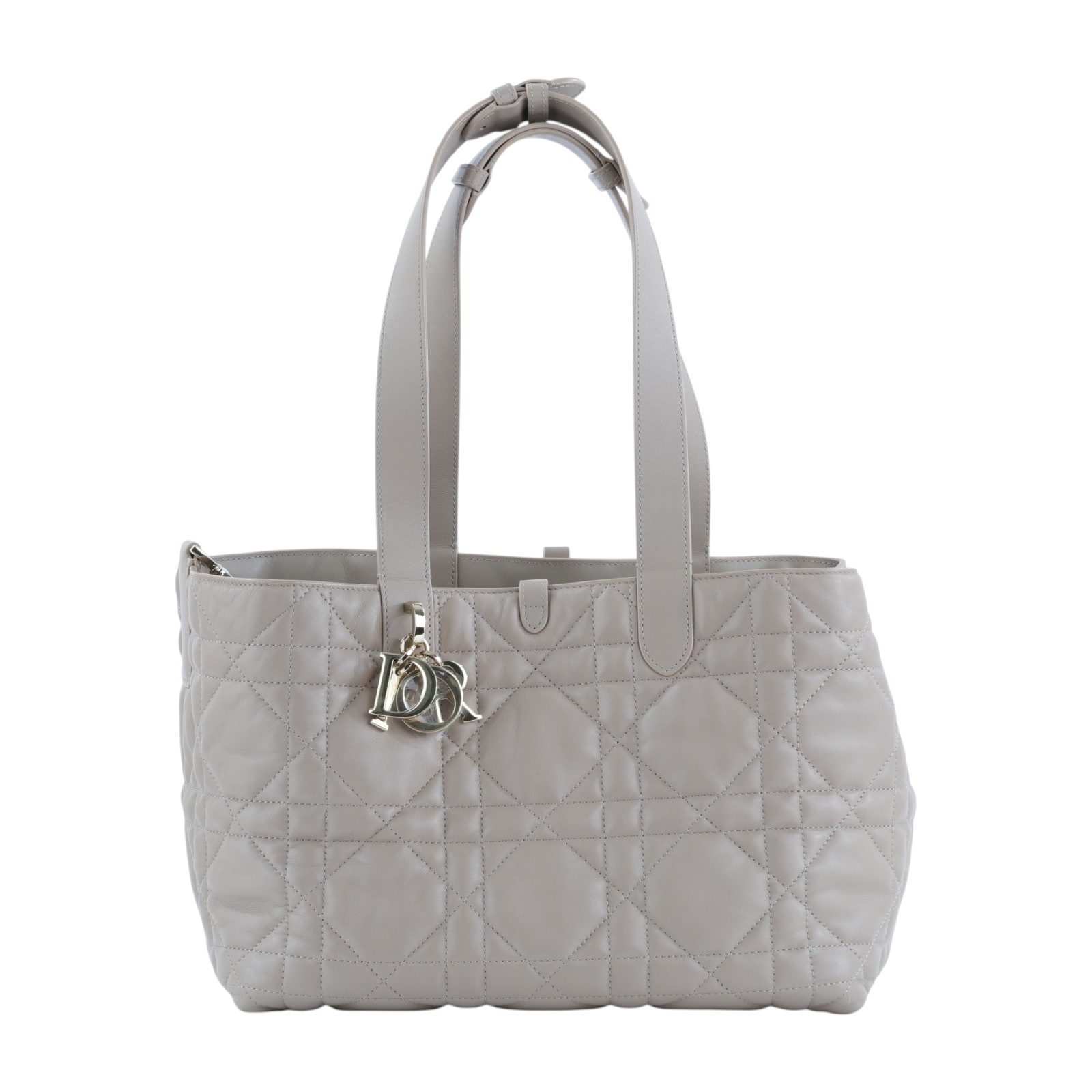 迪奧 CHRISTIAN DIOR Toujours 中型 手提包 M2821OSNW 米色 Toujours 中號 購買證明/保證卡