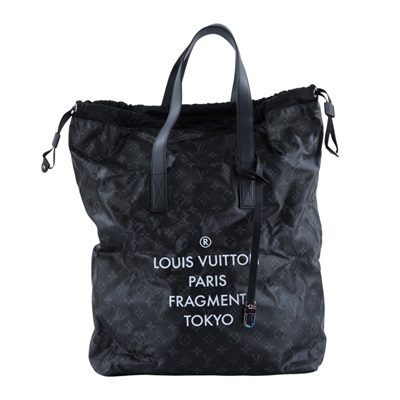 路易威登 LOUIS VUITTON 藤原浩 FRAGMENT Cabas Light Tote 手提包 托特包 M43417 晶片款  防塵袋/內袋