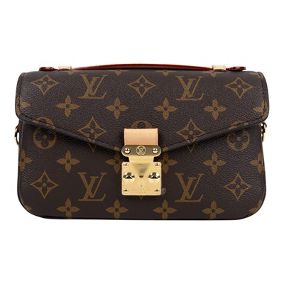 路易威登 LOUIS VUITTON Pochette Métis East West 老花 鏈條 郵差包 腋下單肩包 M46279 晶片款  防塵袋/背帶2
