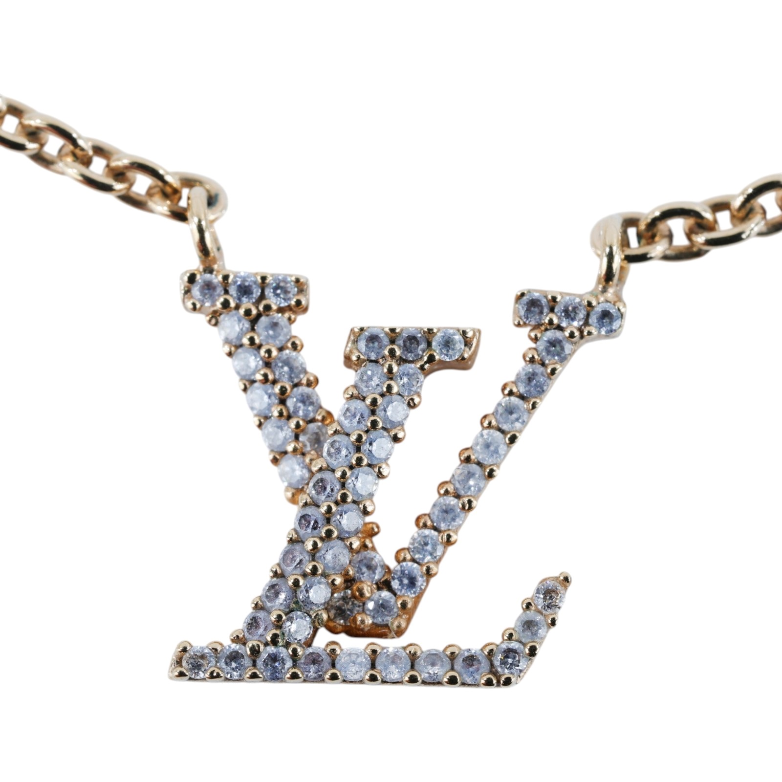 路易威登 LOUIS VUITTON LV Iconic 項鏈 金色 M00596 水鑽Iconic項鍊 防塵袋/原廠盒子