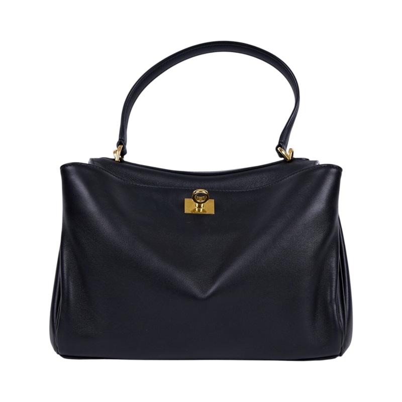 巴黎世家 BALENCIAGA Rodeo Small 手提包 金色五金 7897792AA4V 黑金RODEO SMALL 背帶/吊牌