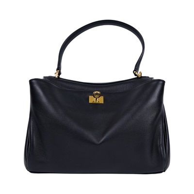 巴黎世家 BALENCIAGA Rodeo Small 手提包 金色五金 7897792AA4V 黑金RODEO SMALL 背帶/吊牌