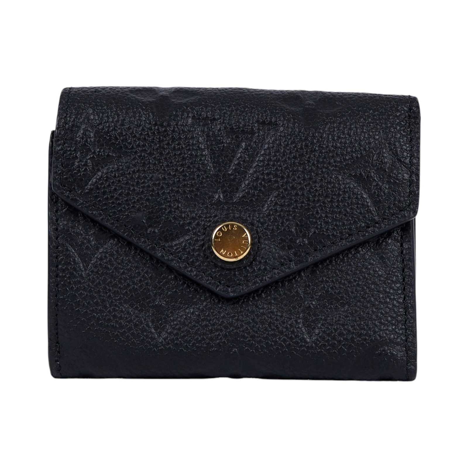 路易威登 LOUIS VUITTON Zoé 錢包 短夾 Empreinte皮革 黑色 M62935 黑ZOE三折短夾 原廠盒子/防塵袋
