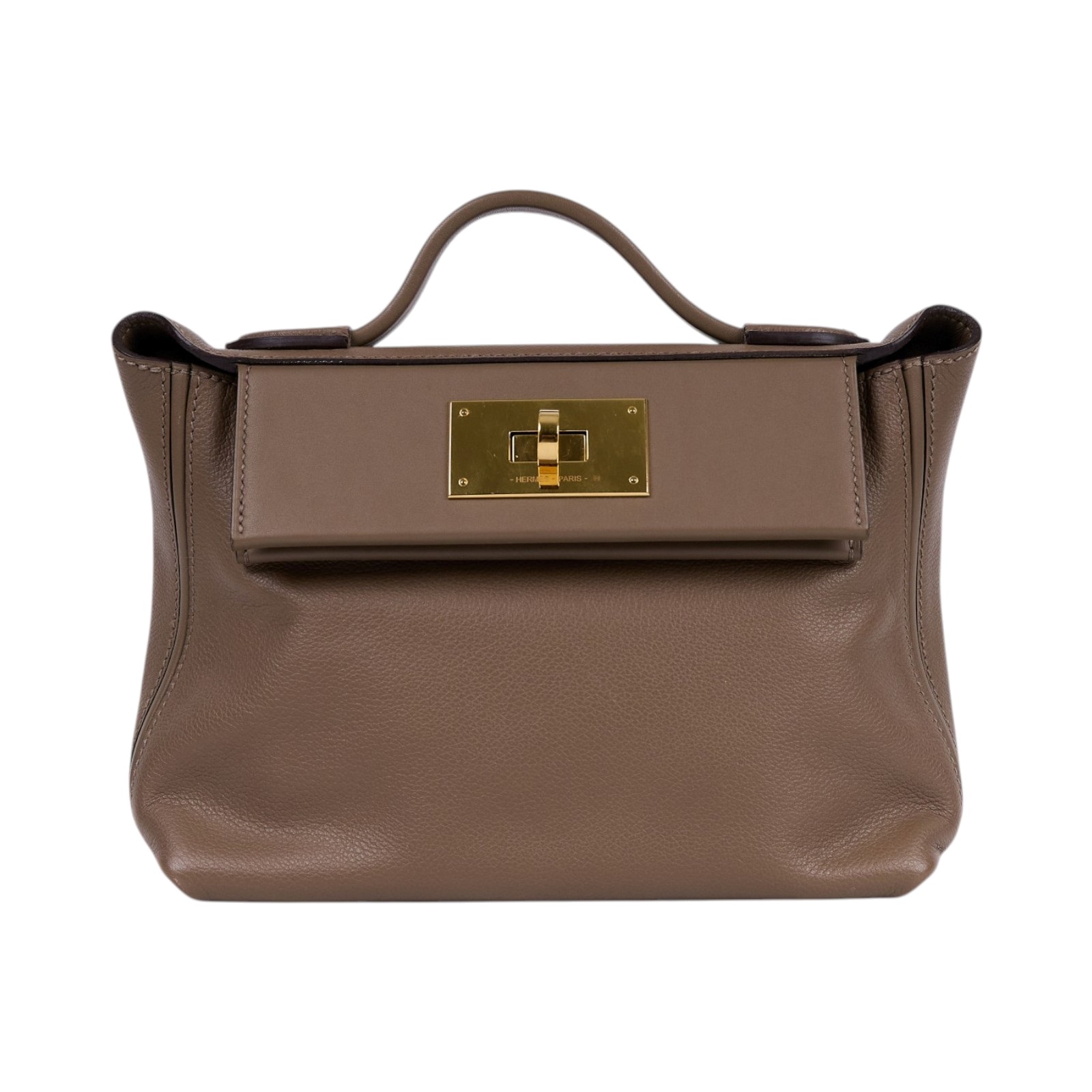 愛馬仕 Hermes 24/24 21 手提包 24/24/21 BHT661 NW B刻大象灰24/24 MINI 防塵袋/背帶