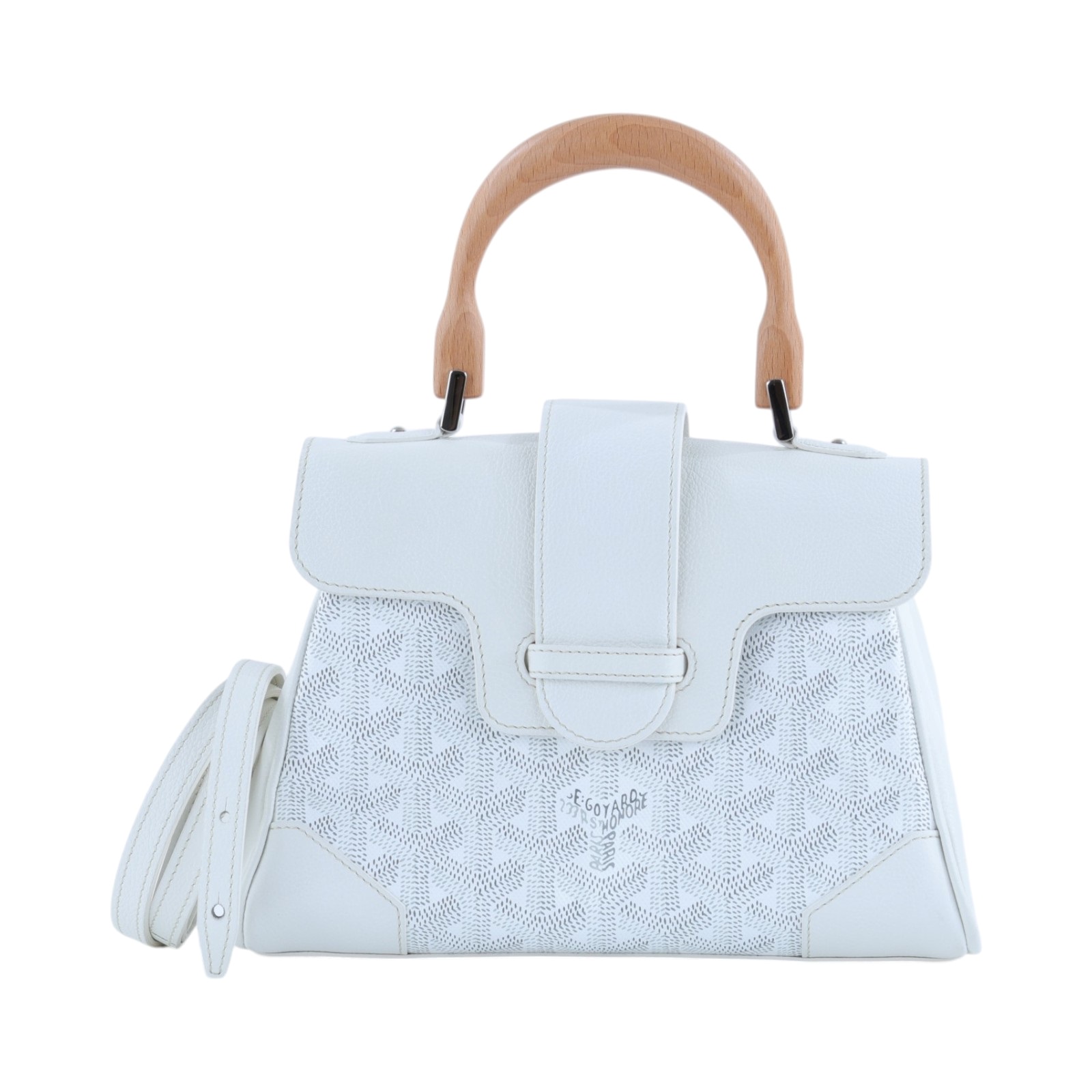 高雅德 GOYARD Saïgon Mini Trunk Bag 肩背 手提包 SAIMALMINTY 白色SAIGON MINI 防塵袋2/背帶