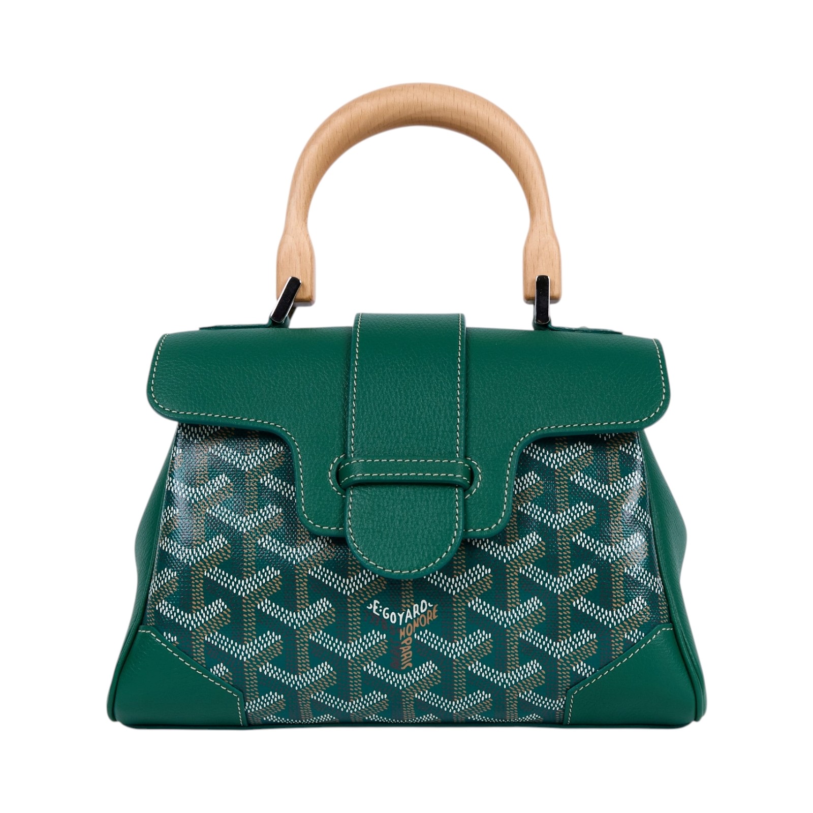 高雅德 GOYARD Saïgon Souple Mini Bag 肩背 手提包 SAIGONMINTY 綠色SAIGON MINI 防塵袋/背帶