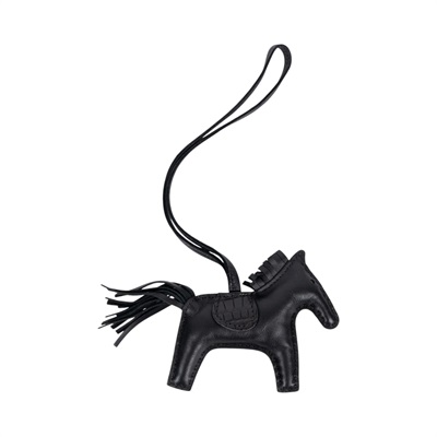 愛馬仕 Hermes Rodeo PM 飛馬 吊飾 RODEOPM Y SN Y刻黑拚鱷魚 RODEO PM 無附屬品