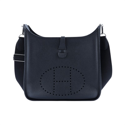 愛馬仕 Hermes Evelyne Bag 伊芙琳包 29 馬蹄型 EV29 Z BS 007 ZB Z刻黑EVELYNE 29 原廠盒子