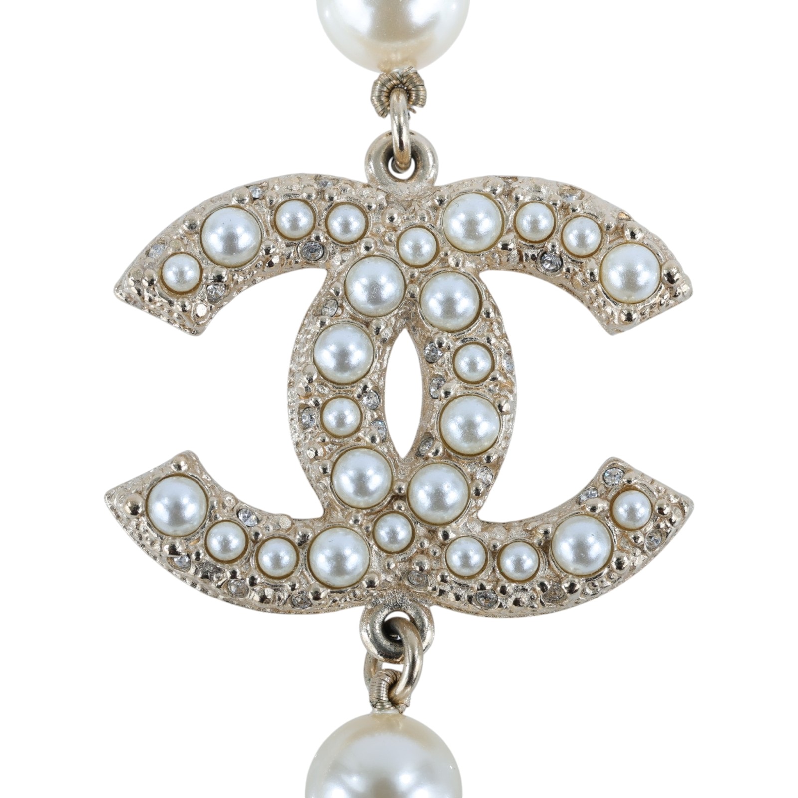 香奈兒 CHANEL 項鍊 飾品 A64757 B06258A64757/F24 V 珍珠雙C頸鍊 原廠盒子/內襯/購買證明
