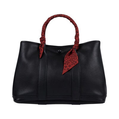 愛馬仕 Hermes Garden Party 花園派對包 30 GP30 J □I □I刻 黑GP30絲巾款 原廠盒子/防塵袋/購買證明