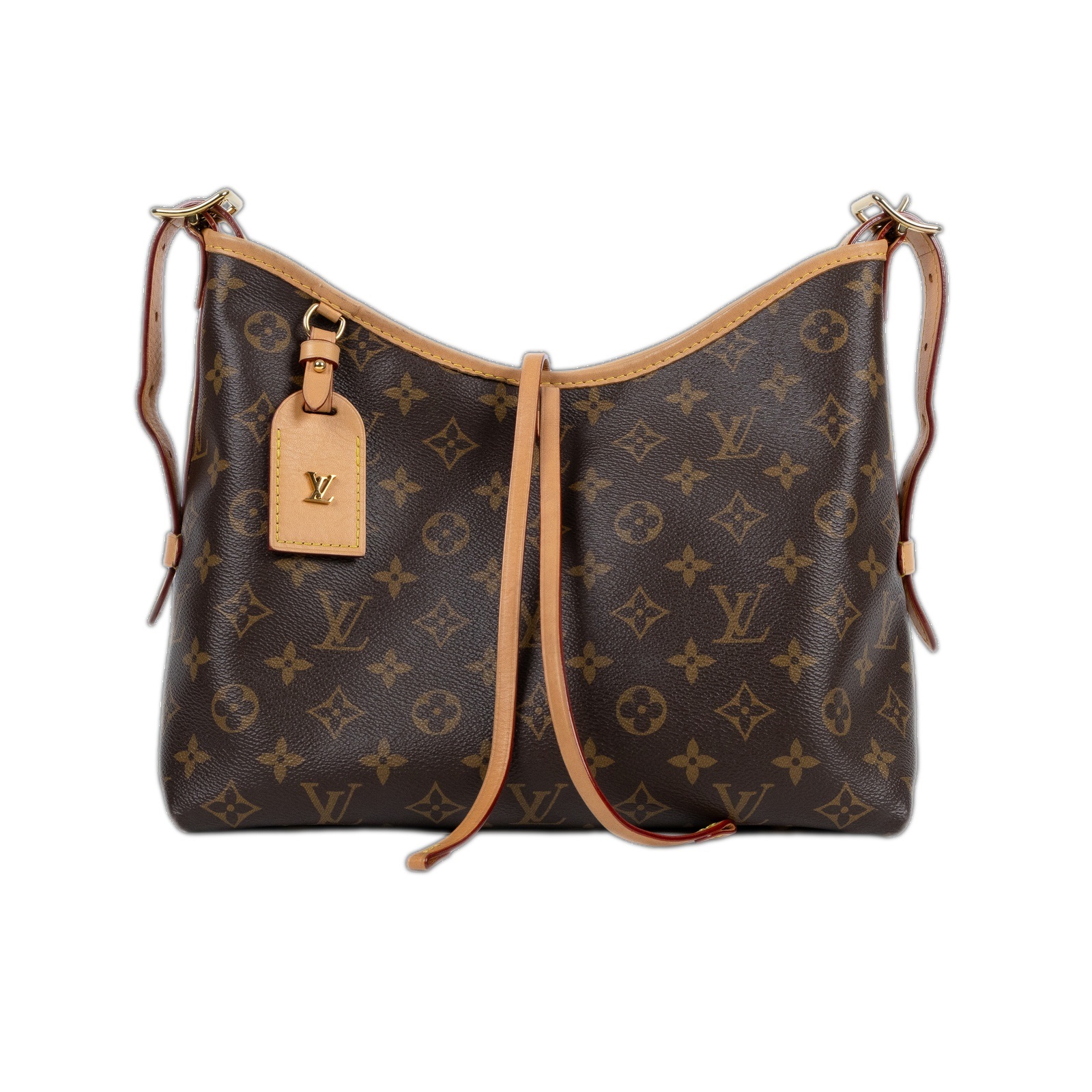 路易威登 LOUIS VUITTON CarryAll PM 原花 肩背包 M46203 晶片款  吊牌/內袋/原廠盒子/防塵袋/購買證明