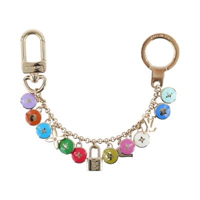 路易威登 LOUIS VUITTON Porte Cles Chaine Pastilles 吊飾 包掛 鑰匙圈 M65380 彩色糖果鑰匙圈 原廠盒子/防塵袋