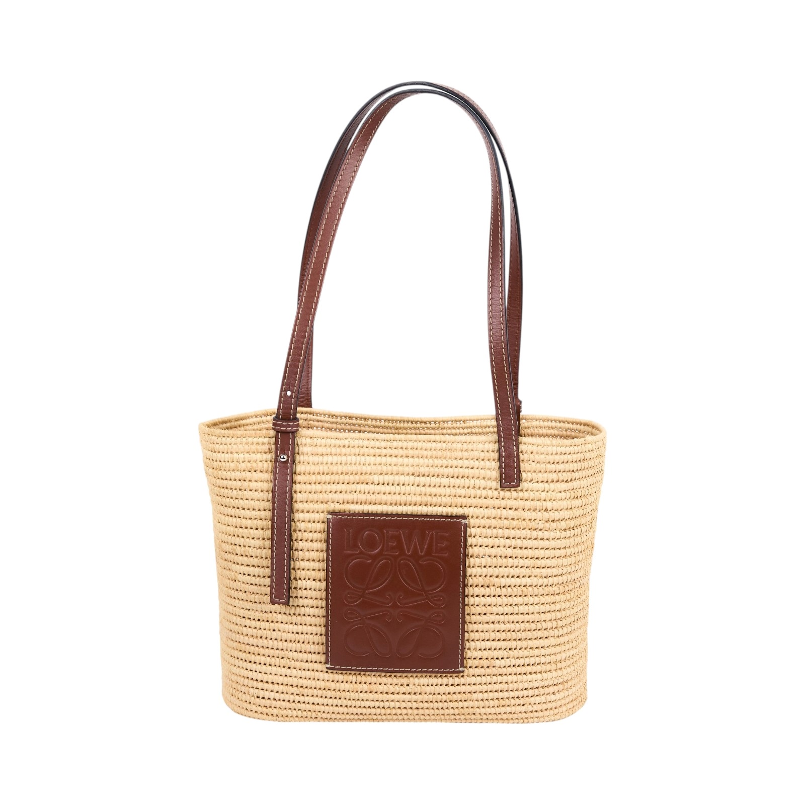 羅意威 LOEWE Square Basket 手袋 小型 A223099X02 草編SQUARE BASKET SMALL 草編包 防塵袋