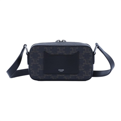 思琳 CELINE 標誌印花 牛皮革迷你型盒形 郵差包 114902EVJ 凱旋MINI MESSENGER BOX 無附屬品