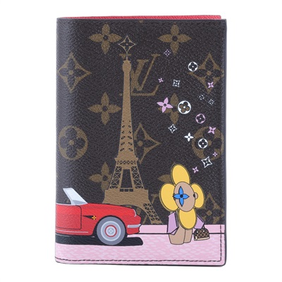 路易威登 LOUIS VUITTON Vivienne 老花 巴黎鐵塔 護照套 M68493 原花Vivienne巴黎鐵塔護照夾 原廠盒子/防塵袋