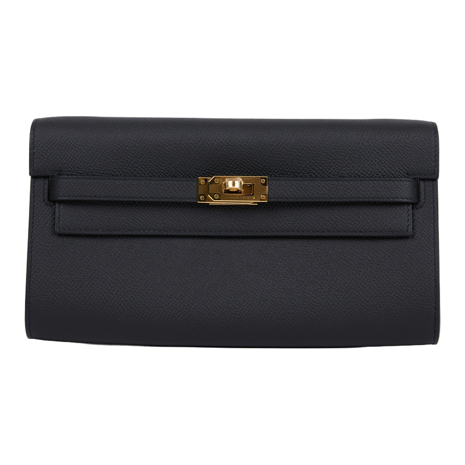愛馬仕 Hermes Kelly to go 長夾肩背包 KLG U SN 003 ZY U刻 黑金KELLY TO GO 原廠盒子