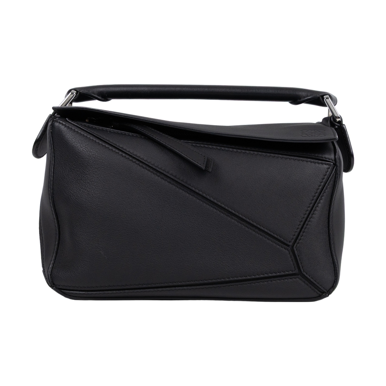羅意威 LOEWE Small Puzzle bag 肩背 斜背包  黑PUZZLE SMALL 背帶