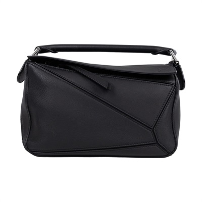羅意威 LOEWE Small Puzzle bag 肩背 斜背包  黑PUZZLE SMALL 背帶
