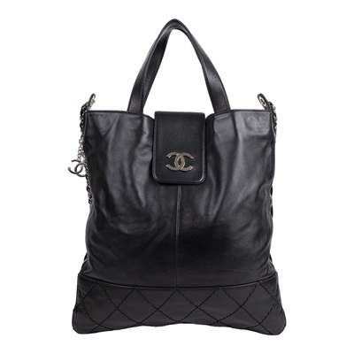 香奈兒 CHANEL CC logo 手提包 肩背包 托特包  11開黑托特2WAY 無附屬品