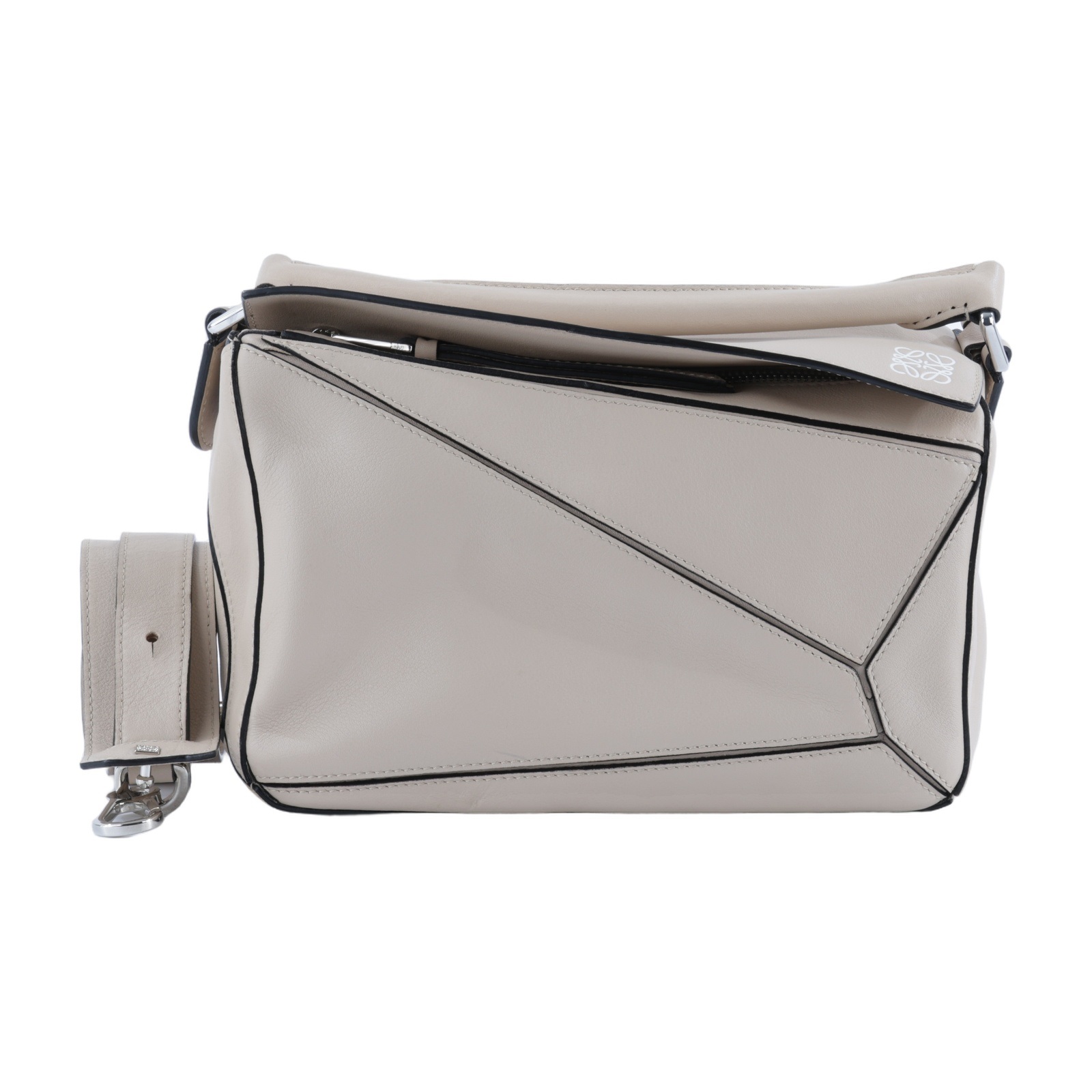 羅意威 LOEWE Small Puzzle bag 肩背包 斜背包 A510S20X14 米膚色PUZZLE SMALL 背帶