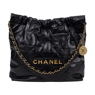 香奈兒 CHANEL 22 小型 流浪包 肩背包 AS3260 晶片款 黑金22包 小號 原廠盒子/防塵袋/內袋