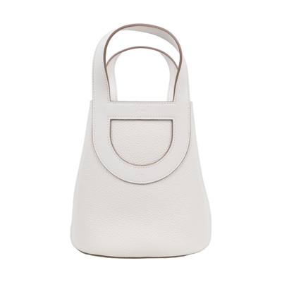 愛馬仕 Hermes In The Loop 18  豬鼻 菜籃子包 銀色五金 珍珠灰色 H084274CKBF /W PU 003 NI  原廠盒子/防塵袋/取貨單據