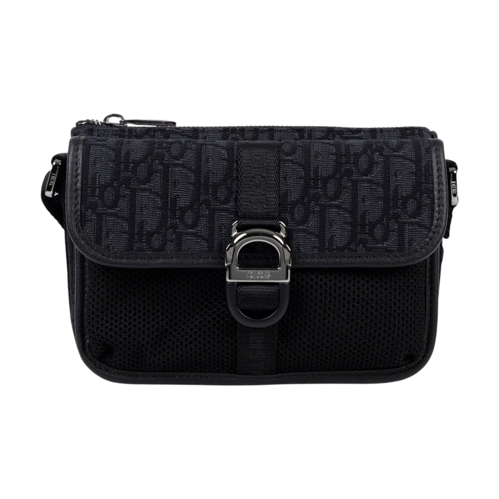 迪奧 CHRISTIAN DIOR Dior 8 Mini Bag 1EIPO312YKY 黑緹花DIOR 8 郵差包 防塵袋/保證卡