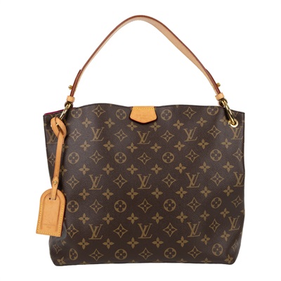 路易威登 LOUIS VUITTON Graceful PM 經典原花 大型 肩背包 M43700 晶片款 原花GRACEFUL PM 原廠盒子/防塵袋