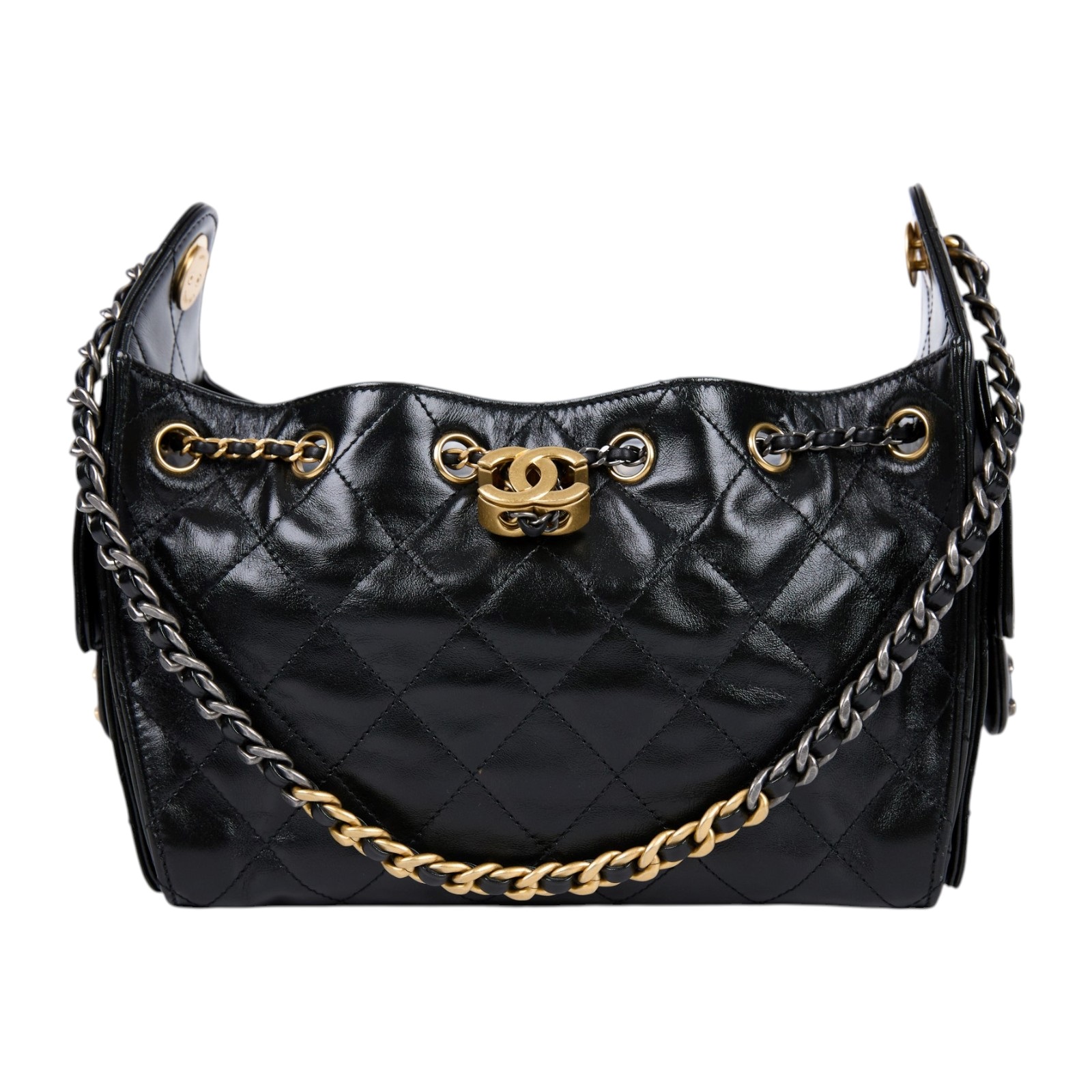 香奈兒 CHANEL 25 迷你包 AS5631 晶片款 黑25包 MINI 原廠盒子/防塵袋