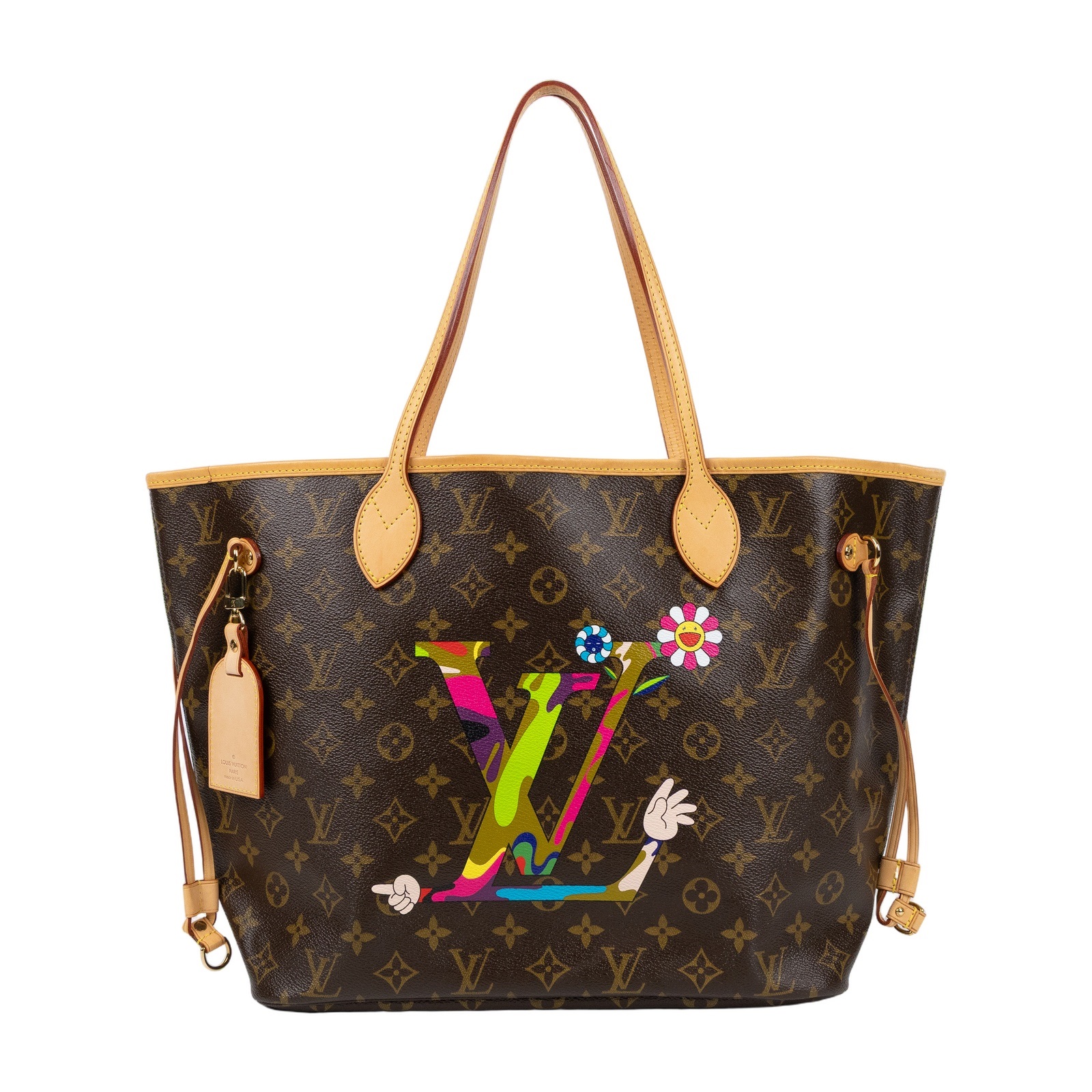 路易威登 LOUIS VUITTON Neverfull MM 托特包 村上隆 聯名 M95560 原花村上隆NERVERFULL MM 防塵袋