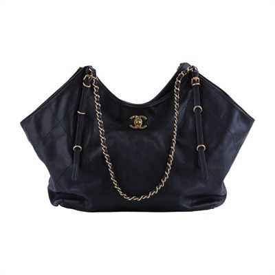 香奈兒 CHANEL HOBO 購物袋 托特包 肩背包 AS5466 B20565 晶片款 黑HOBO托特 小號 購買證明