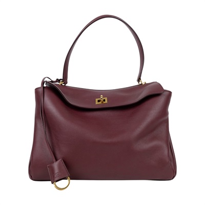 巴黎世家 BALENCIAGA Rodeo Medium 手提包 7897722AA4V 酒紅Rodeo 中號 防塵袋/背帶