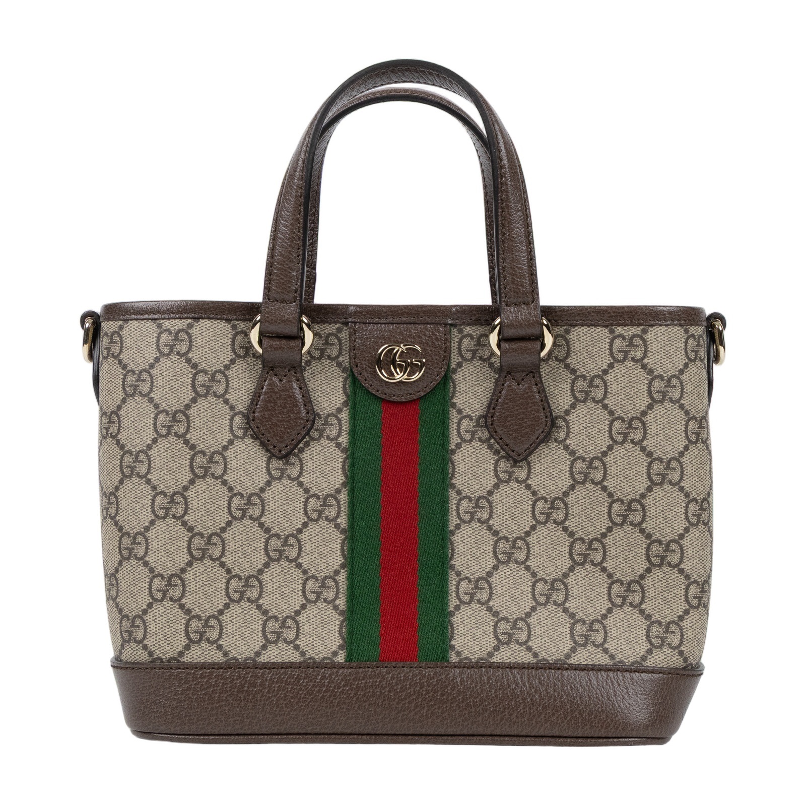 古馳 GUCCI Ophidia 系列小型托特包 836848 FAE0J 棕GG Ophidia托特2WAY 防塵袋/背帶