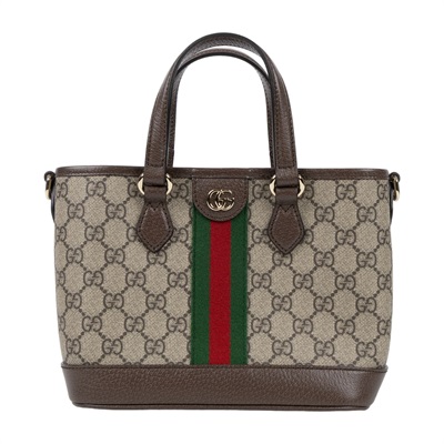 古馳 GUCCI Ophidia 系列小型托特包 836848 FAE0J 棕GG Ophidia托特2WAY 防塵袋/背帶