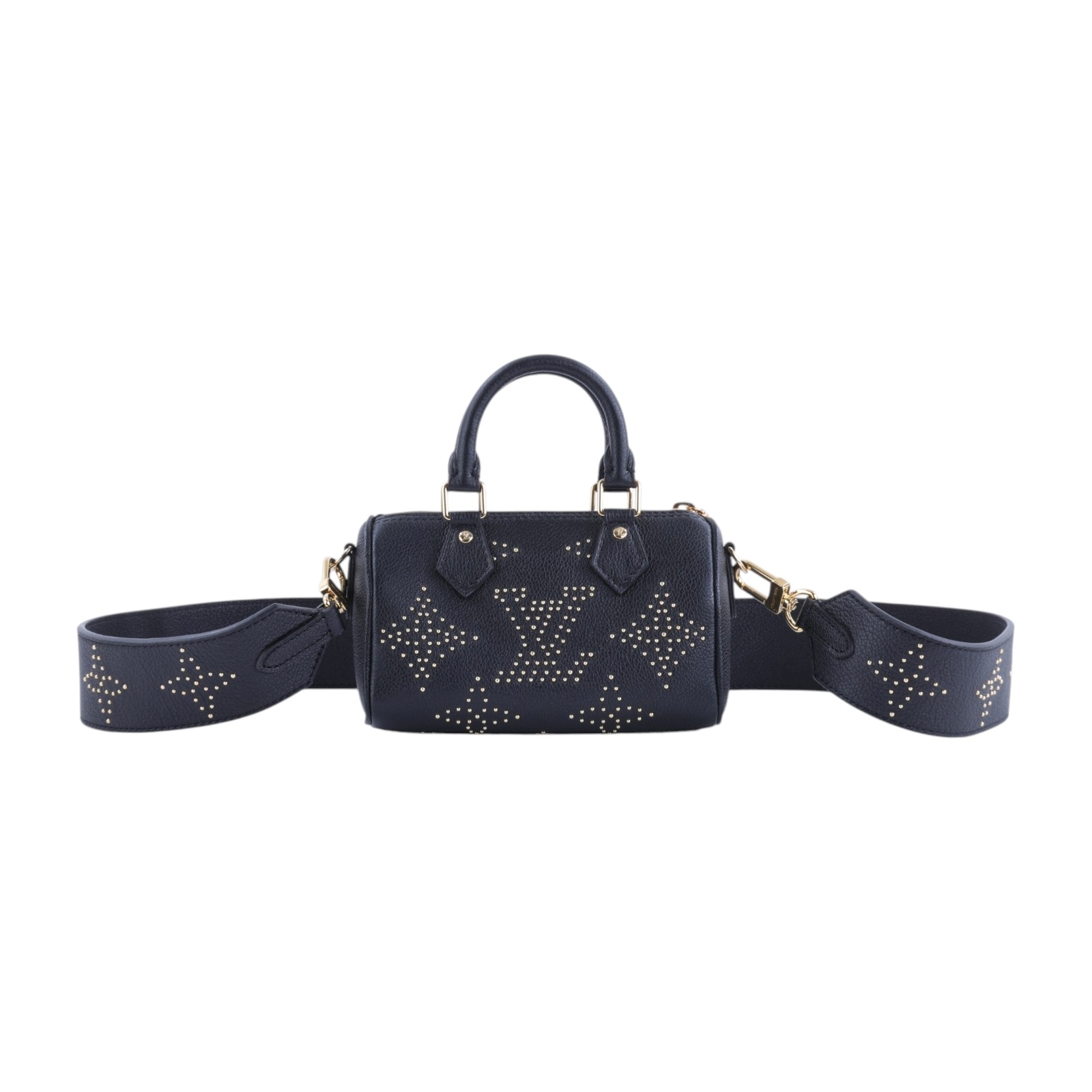 路易威登 LOUIS VUITTON Nano Speedy 手提包 斜背包 迷你 M46745 晶片款 黑金珠NANO SPEEDY 防塵袋/背帶