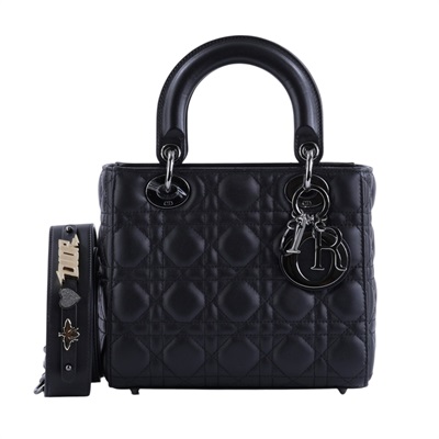 迪奧 CHRISTIAN DIOR Lady Dior My ABCDior 小型 肩背 手提包 M0538PNGE  原廠盒子/防塵袋/背帶/保證卡