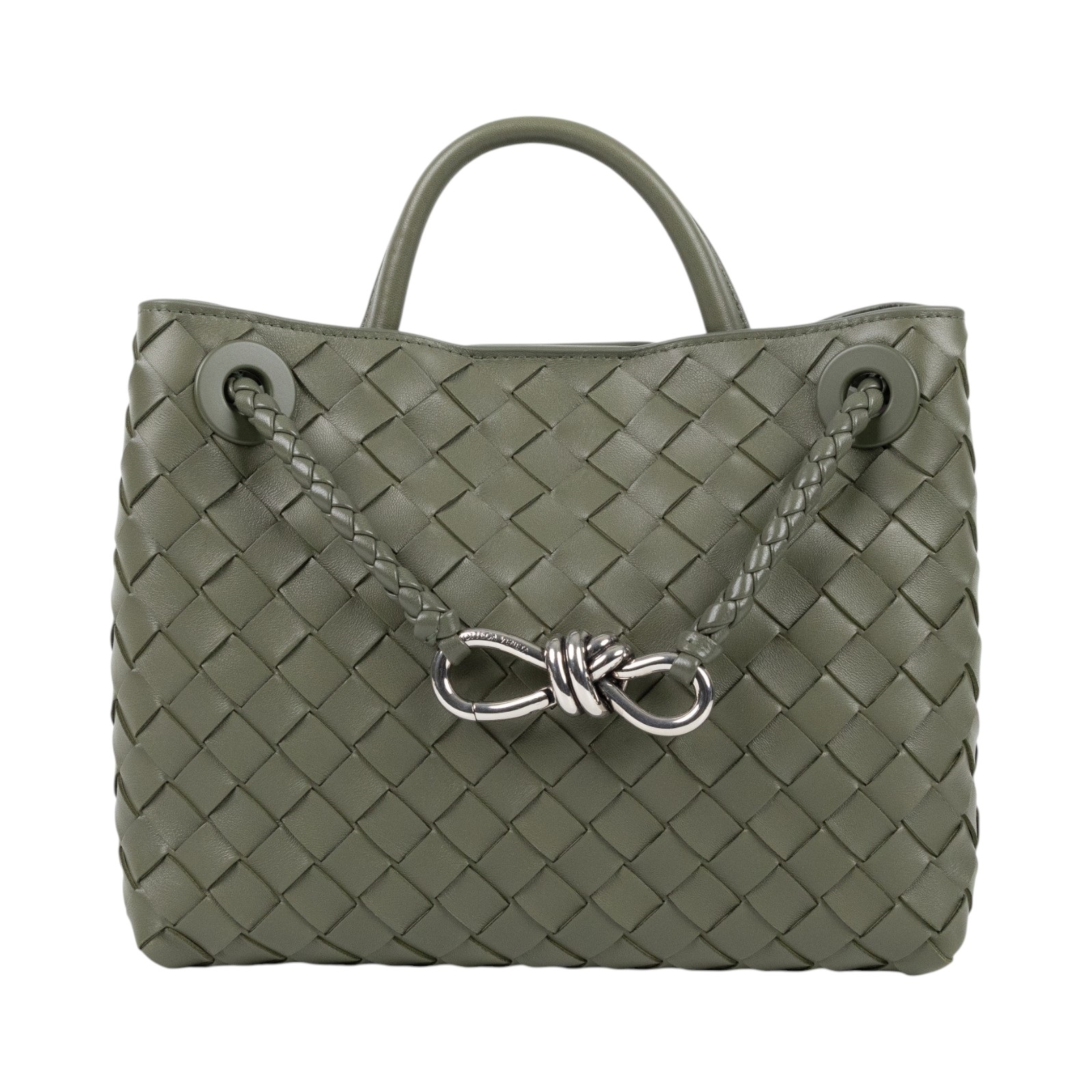 寶緹嘉 BOTTEGA VENETA Small Andiamo With Chain 小型 手提包 肩背包 斜背包 766014VCPP1 晶片款  防塵袋/保證卡