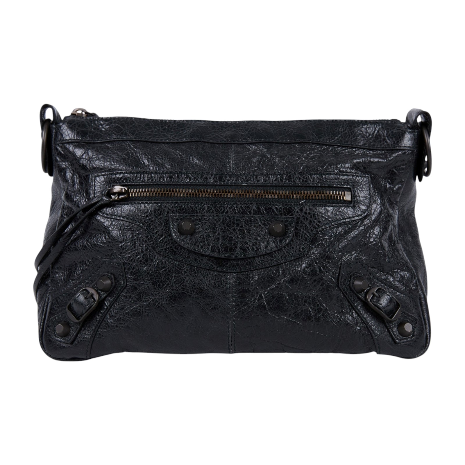 巴黎世家 BALENCIAGA Le City Moto 小型 肩背包 斜背包 8461882ABEK 黑LE CITY MOTO SMALL 防塵袋/背帶2