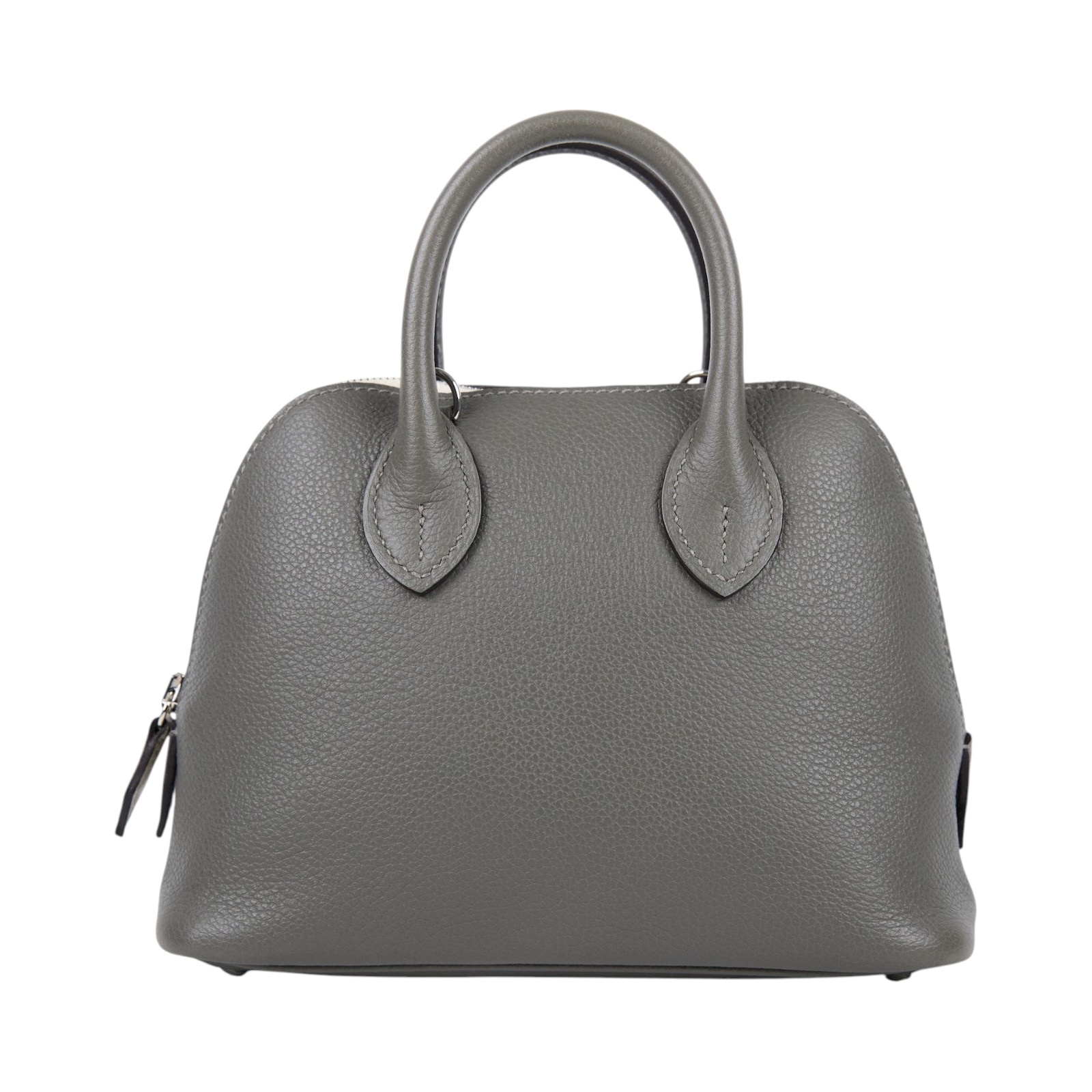 愛馬仕 Hermes Bolide Bag 1923 柏莉包 mini 銀色五金 積雨雲灰 H073444CK0L BIT354GI  原廠盒子/防塵袋/背帶