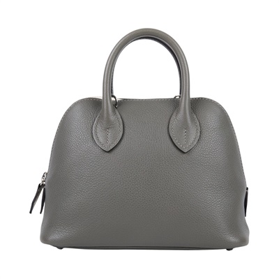 愛馬仕 Hermes Bolide Bag 1923 柏莉包 mini 銀色五金 積雨雲灰 H073444CK0L BIT354GI  原廠盒子/防塵袋/背帶