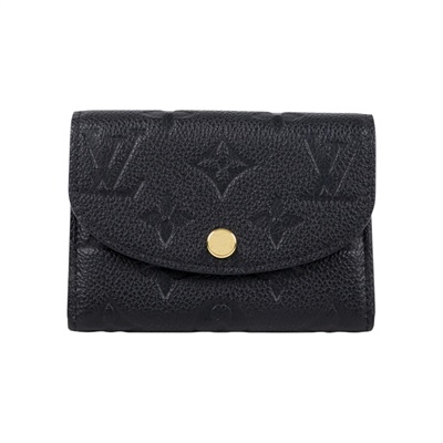 路易威登 LOUIS VUITTON Rosalie 零錢包 黑色 M81455 晶片款 黑原花壓紋Rosalie零錢包 原廠盒子/防塵袋