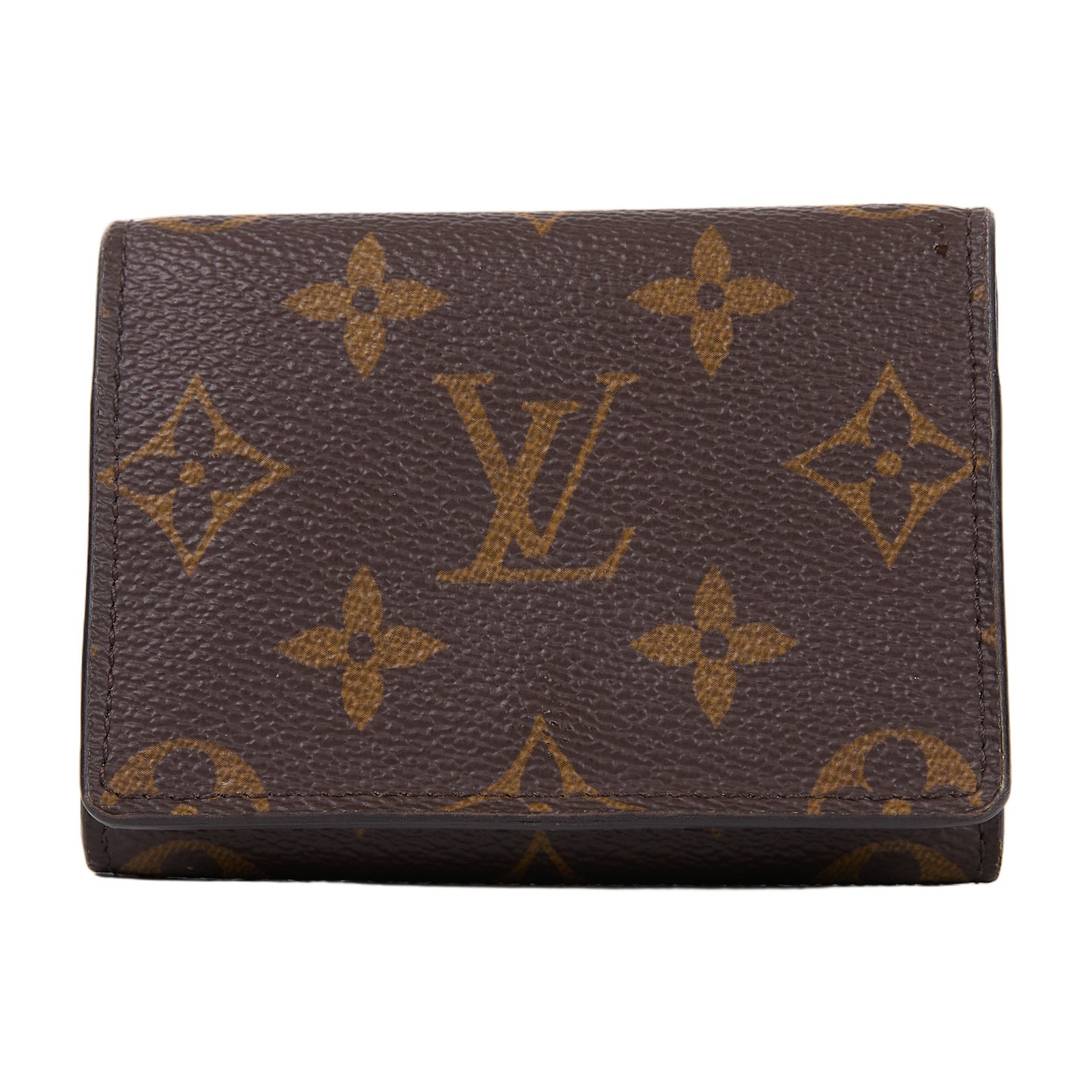 路易威登 LOUIS VUITTON Enveloppe Carte De Visite 卡片套 M63801 晶片款 原花卡夾 無附屬品