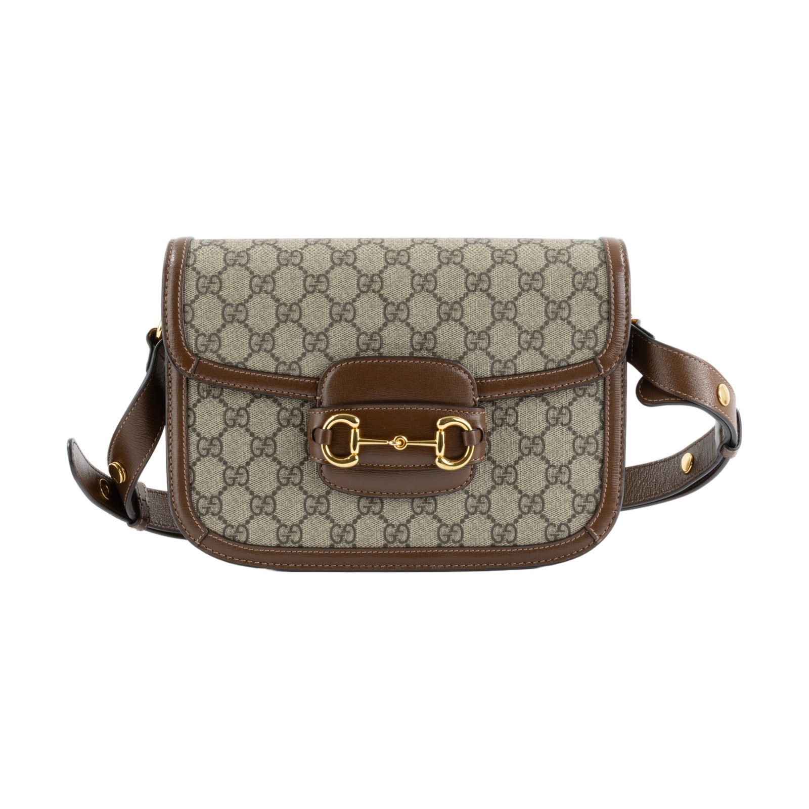 古馳 GUCCI 1955 馬銜扣 肩揹袋 602204 92TCG 棕1955馬銜包 原廠盒子/防塵袋