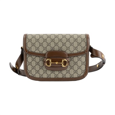 古馳 GUCCI 1955 馬銜扣 肩揹袋 602204 92TCG 棕1955馬銜包 原廠盒子/防塵袋