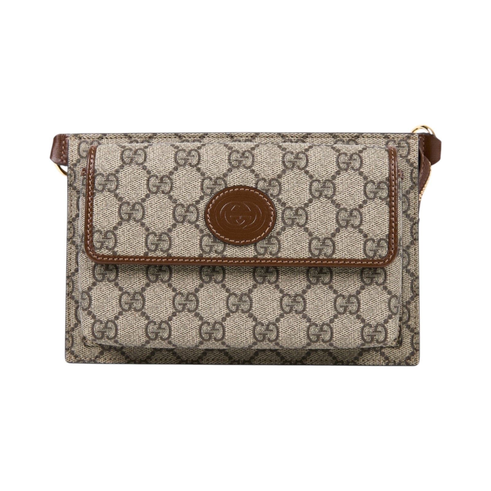古馳 GUCCI Interlocking G 腰包 746300 92TCG 咖GG腰包 無附屬品