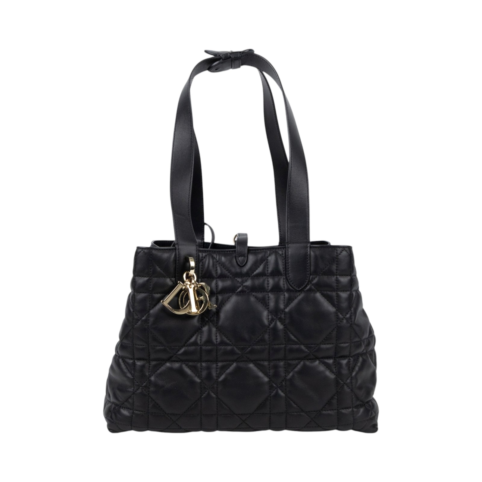 迪奧 CHRISTIAN DIOR Dior Toujours 中型 手提袋 小牛皮 M2821OSHJ  原廠盒子/防塵袋/購買證明/內袋