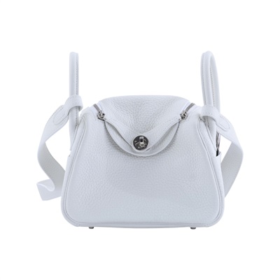 愛馬仕 Hermes Lindy 琳迪包 迷你 新白色 銀色五金 H079086CK0U /BCT526 NP  原廠盒子/防塵袋/購買證明影本