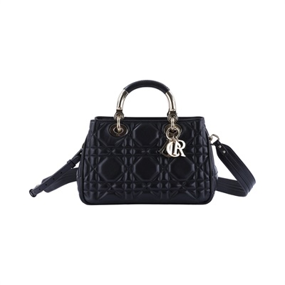 迪奧 CHRISTIAN DIOR Lady 95.22 手提包 肩背包 斜背包 M0697OVJX 黑金The Lady 95.22 包 背帶