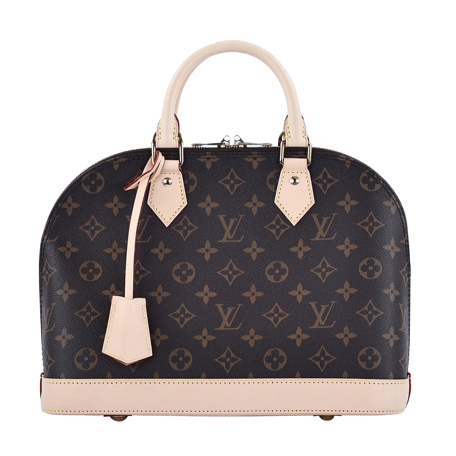 路易威登 LOUIS VUITTON Alma PM 經典老花 斜背 貝殼包  M53151 晶片款 原花ALMA PM 原廠盒子/防塵袋