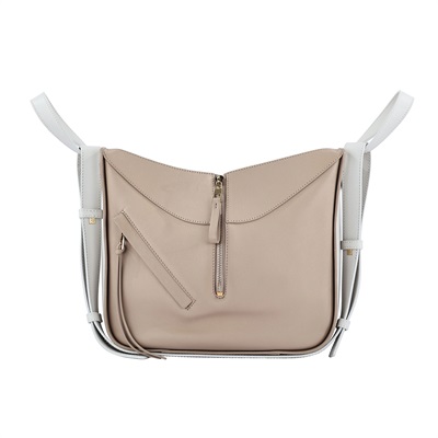 羅意威 LOEWE Small Hammock bag  手提 斜背包 雙色 A538S35X65 奶茶拼白HAMMOCK SMALL